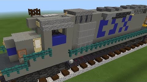 Minecraft stealth CSX SD40-2 locomotive tutorial