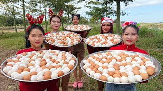 Download Lagu Happy Merry Christmas day and cooking egg recipe in my countryside MP3