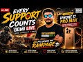 🔥 Every Support Counts ❤️ | 60 FPS Device Tho Rampage | BGMI LIVE 🎮| BGMI TELUGU | HINDI #020