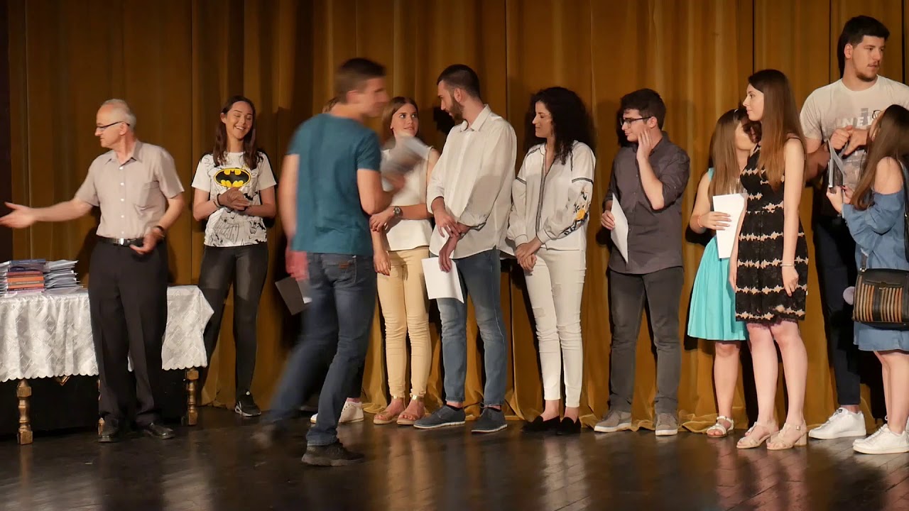 Dodela diploma maturantima Palanačke gimnazije sala pozorišta Smed.Palanka 18.6.2019