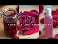 how to make  ROSE INFUSED OIL & ROSE WATER | DIY