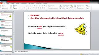 8.SINIF TÜRKÇE-FİİLİMSİ ÇEŞİTLERİ