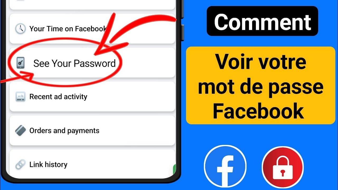 Comment trouver votre mot de passe Facebook - 2024 | comment voir mon ...