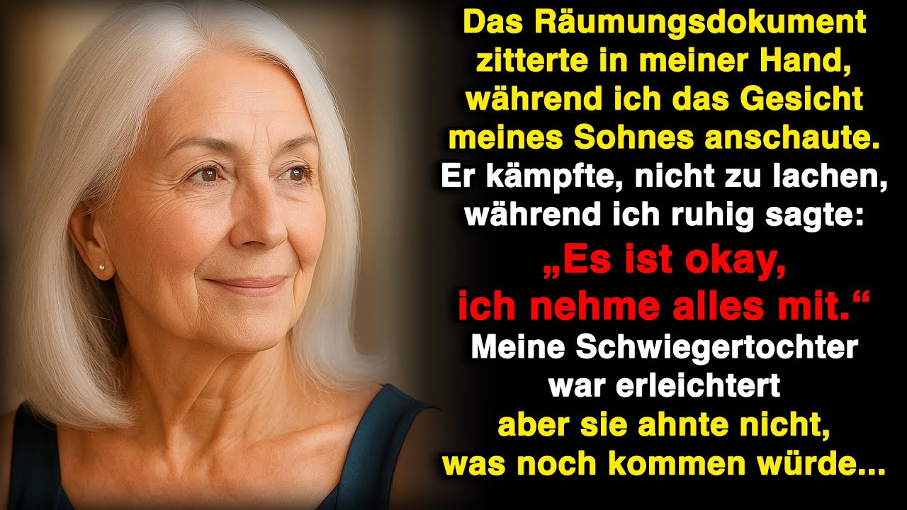 Mein Sohn sagte „Nimm deine Sachen“ – aber er vergaß, dass ich alles im Haus besaß!