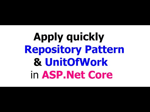Repository & UnitOfWork patterns in ASP.NET Core (Web API)