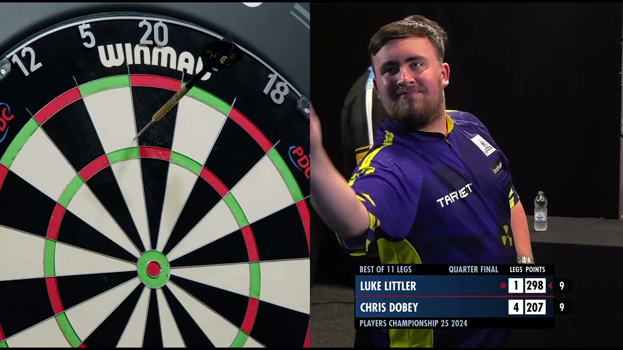 WHAT A GAME! Chris Dobey vs Luke Littler | Players Championship 25 2024 🎯