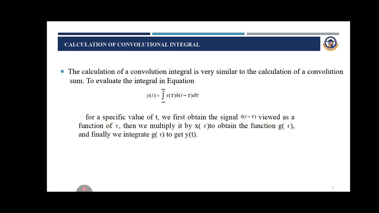 Convolution integral youtube