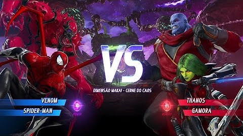 Venom & Spider Man vs Thanos & Gamora (Hardest AI) - Marvel vs Capcom Infinite