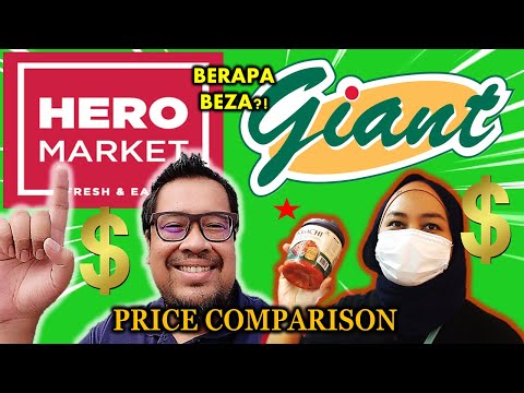 PASARAYA GIANT vs HERO MARKET: Kuala Lumpur grocery shopping | Which is cheaper?