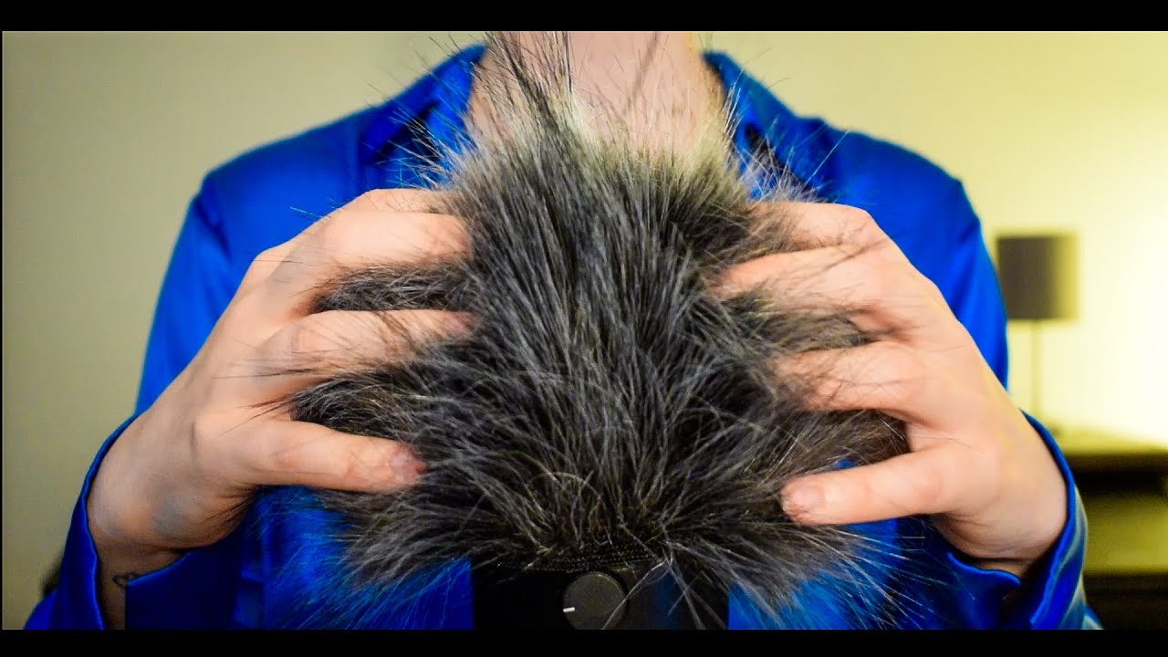 ASMR 🌊 BRAIN MASSAGE For Sleep | Fluffy mic scratching | No talking ...
