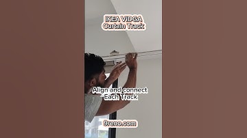 [9reno] IKEA VIDGA curtain track beam mounted installation video #home #ikea #IKEAVIDGA