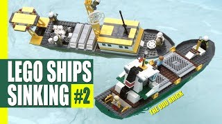 LEGO Ships Sinking #2 - Collision at Sea