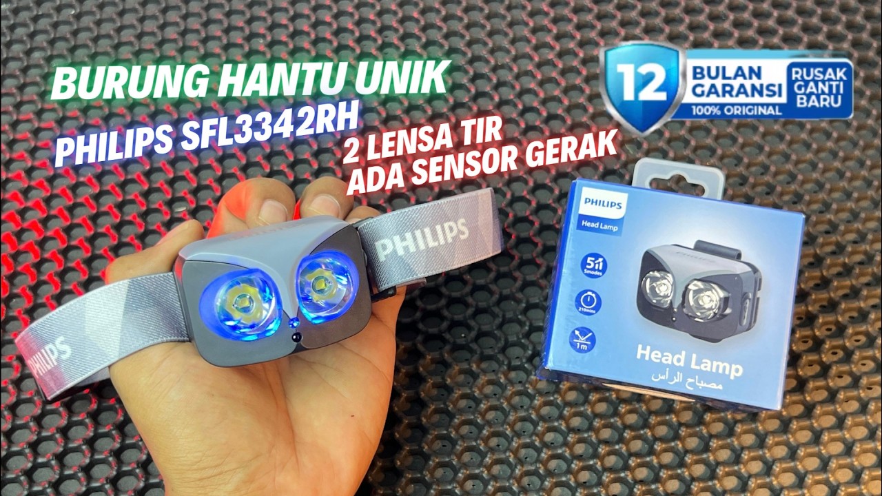 Senter Kepala Burung Hantu Philips SFL3342 Kecil, Unik, Canggih, Tahan Lama