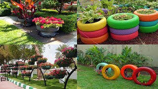 Creative Ways to Recycle Old Tyres in Garden | Tire Planters Ideas