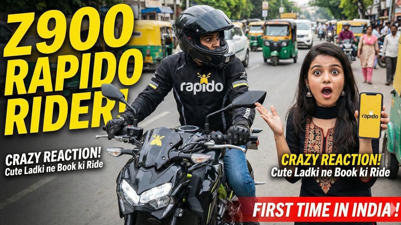 CUTE GIRL'S CRAZY REACTION to Z900 RAPIDO! 😱 