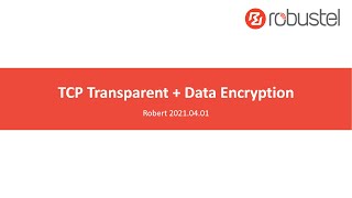 TCP Transparent & Data Encryption