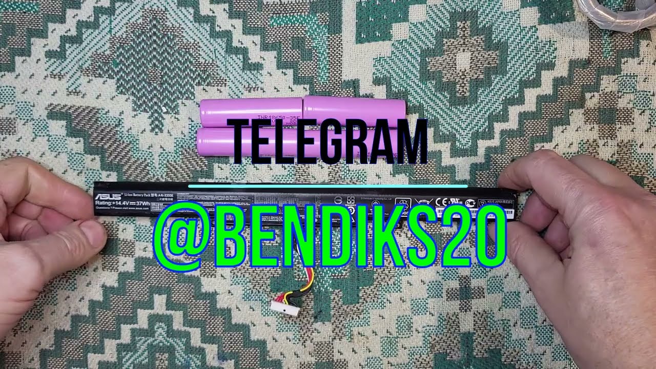 Восстановление аккумулятора ASUS A41-X550E с чипом bq30z55. Ставим новые Samsung 35e, прошивка UBRT