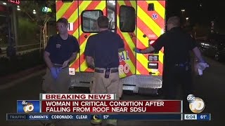SDSU student critical after 5-story fall