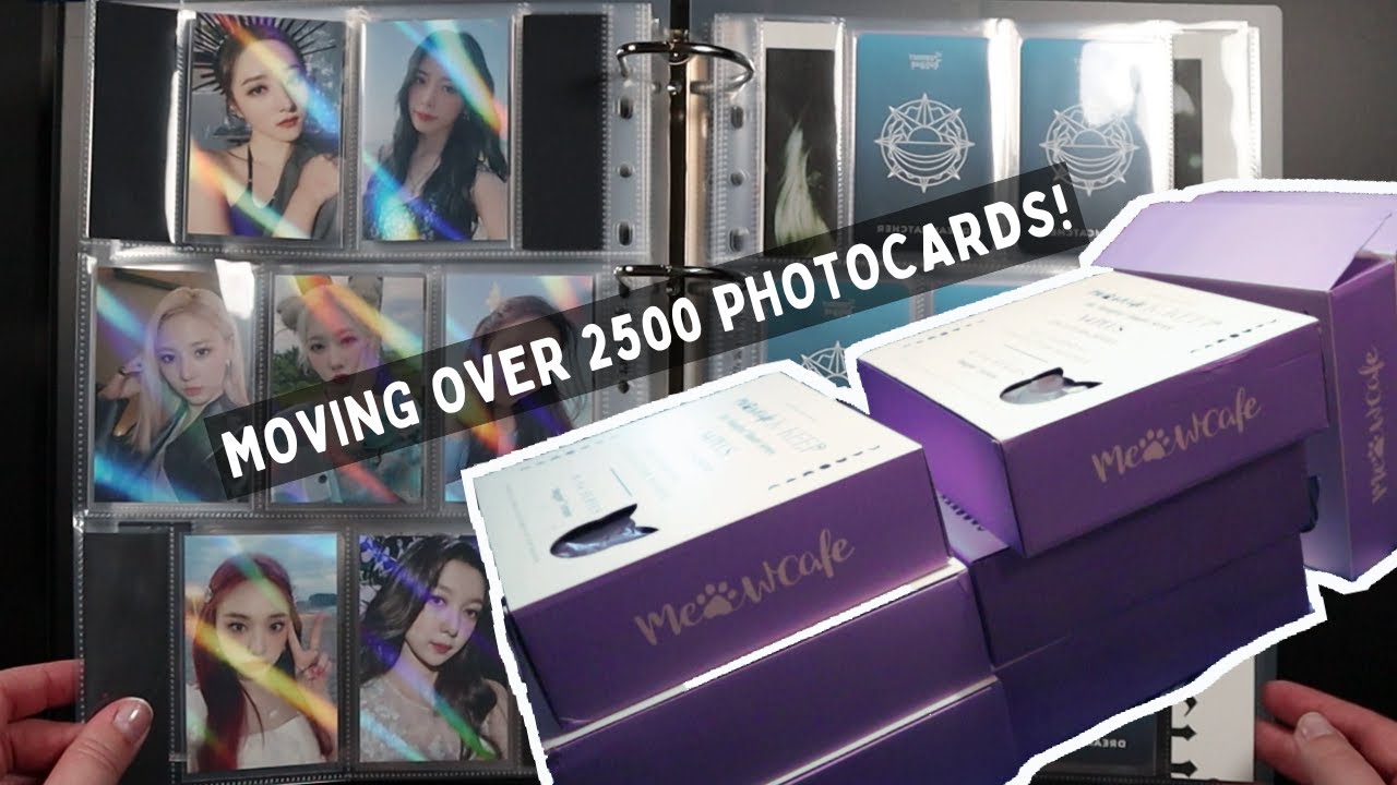 Moving 2000+ Dreamcatcher Photocards into MeowCafeShop Manifest Binders!