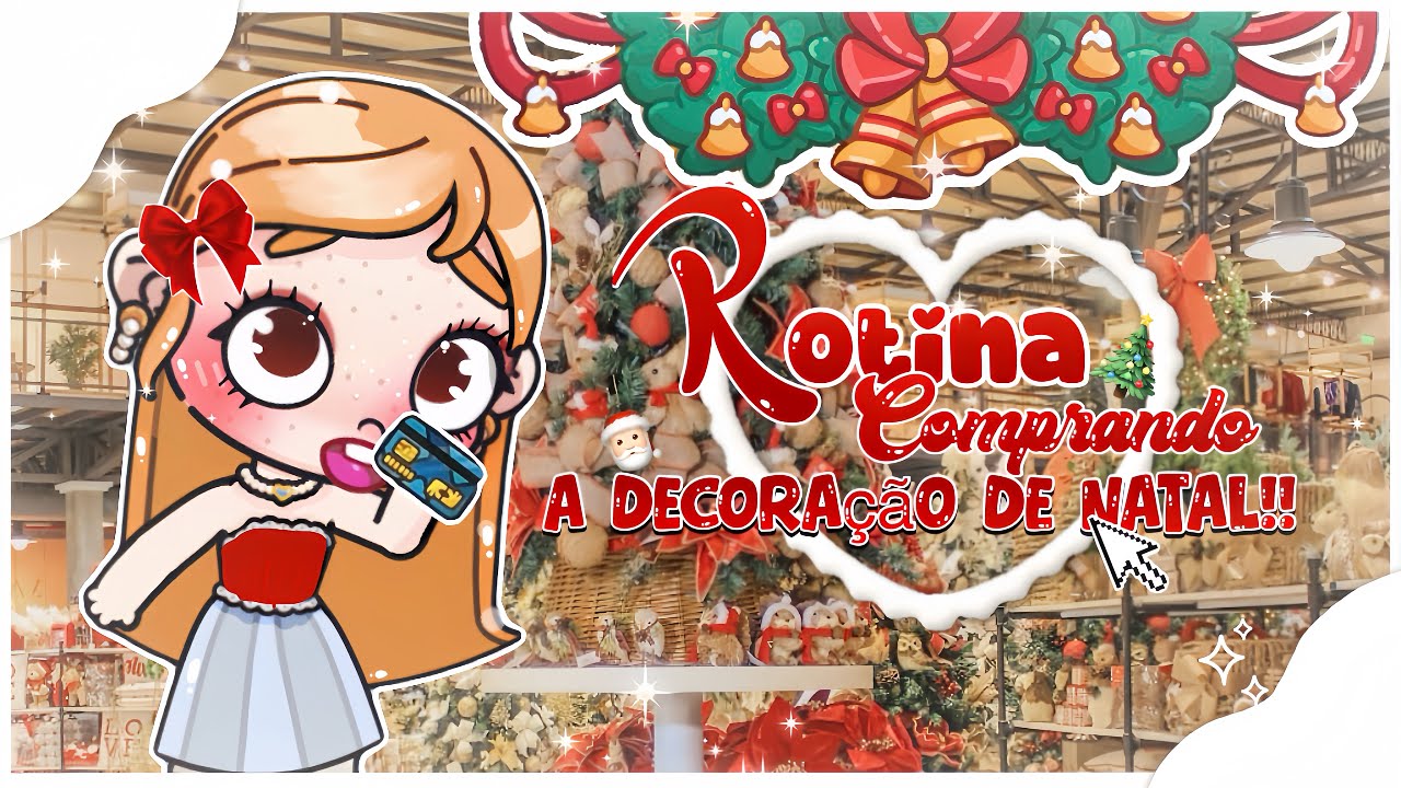 ROTINA COMPRANDO A DECORAÇÃO DE NATAL 🎄🎅🏻 || VOICE 🎙️|| avatar world 