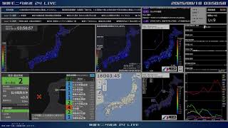 強震モニタ放送 24 LIVEの配信のサムネイル画像