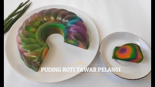 PUDING ROTI TAWAR PELANGI