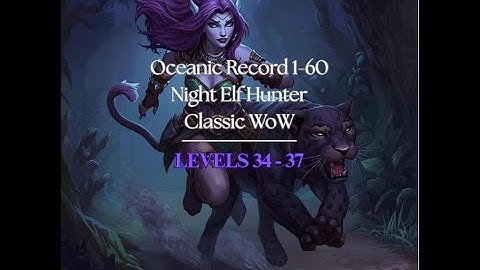 WoW Classic 1-60  Hunter Speedrun | Oceanic Record (3d 13h) | Level 34-37