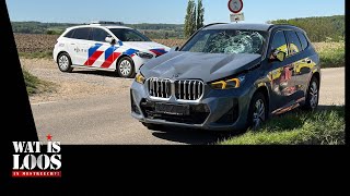 WIELRENNER GEWOND NA AANRIJDING MET AUTO IN WIJLRE