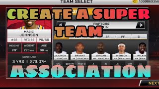 Create Super Teamassociation Mode  Jirou 2k Tv  Nba 2k20 Mobile