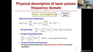 The Lecture on 2023 Nobel Prize in Physics By Dr. Wang. \\