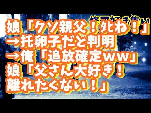 【修羅場】反抗期娘「クソ親父！ﾀﾋね！」俺「…」→嫁の浮気＆娘が托卵子だと判明→俺「血の繋がりないし追放確定ｗｗ」娘「お父さんのこと大好き！離れたくない！」→娘の号泣姿を見た俺は…【ユイ】