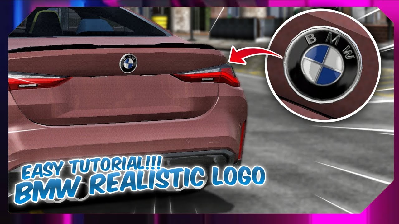 How To Make Realistic BMW Logo Design Tutorial Car Parking Multiplayer