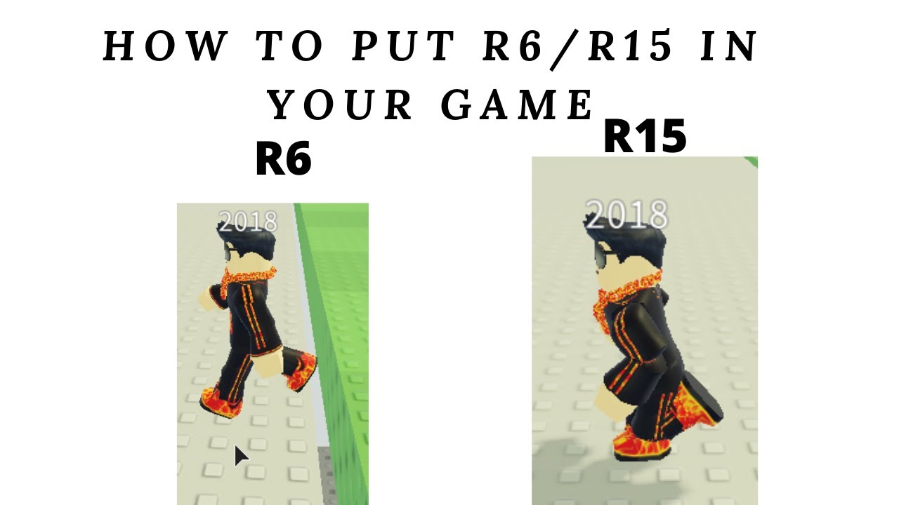 How To Put R6 R15 In Your Roblox Game Youtube - how to make a roblox game r6 only