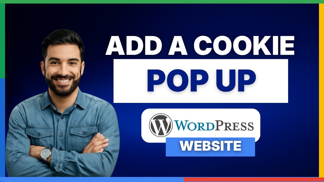 How to add a cookie popup on your WordPress website[LATEST GUIDE] - YouTube