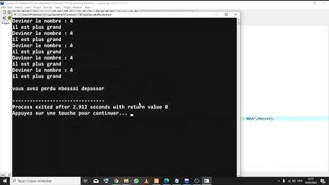 Jeux du nombre magique en C
