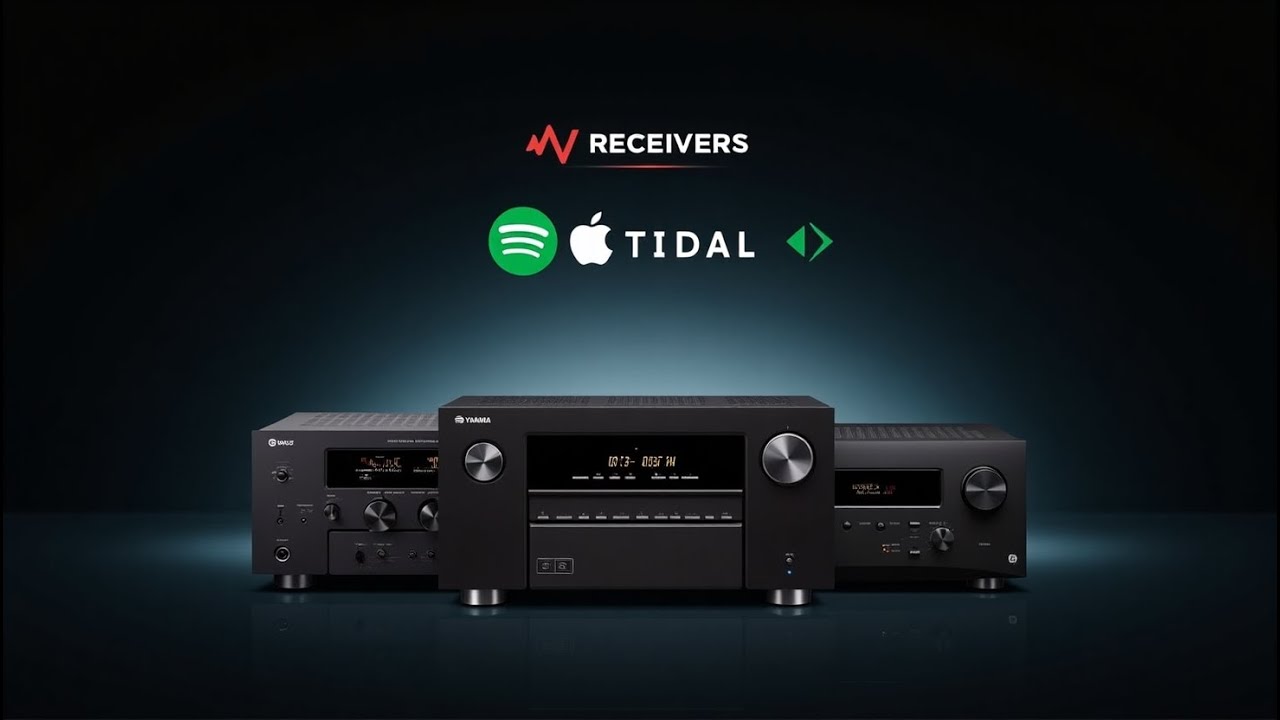 AV Receivers with Built-in Spotify, Tidal & Apple Music – No Extra Devices Needed!