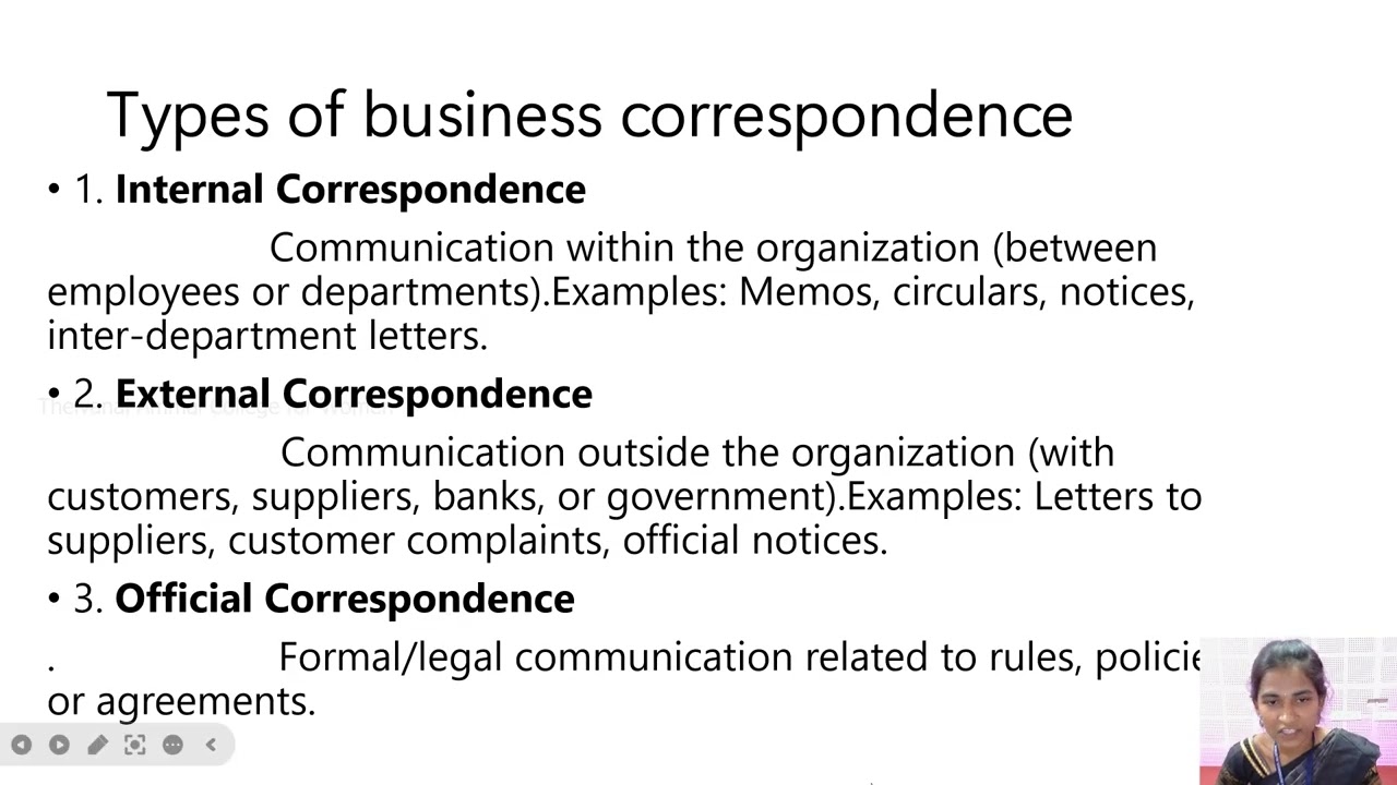 Business Correspondence | Commerce | E-Learning