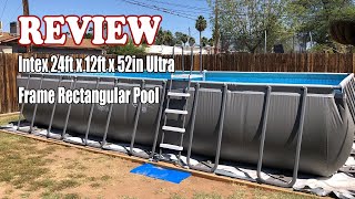 Intex 24ft x 12ft x 52in Ultra Frame Rectangular Pool - Review 2022