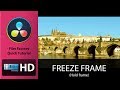 Film Factory quick tutorial: &quot;Davinci Resolve 14 How to freeze frame&quot;