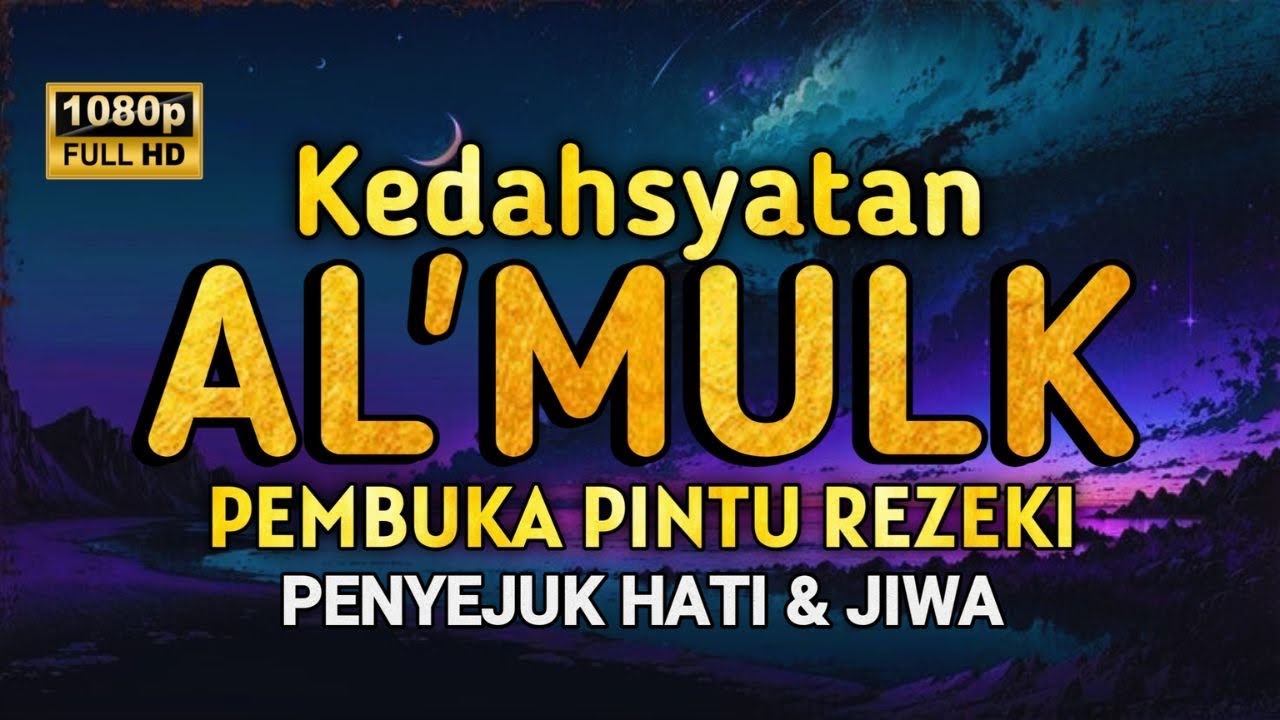 MUROTTAL AL'QURAN MERDU PENGANTAR TIDUR, SURAH AL MULK  PEMBUKA PINTU REZEKI , SIKSA KUBUR