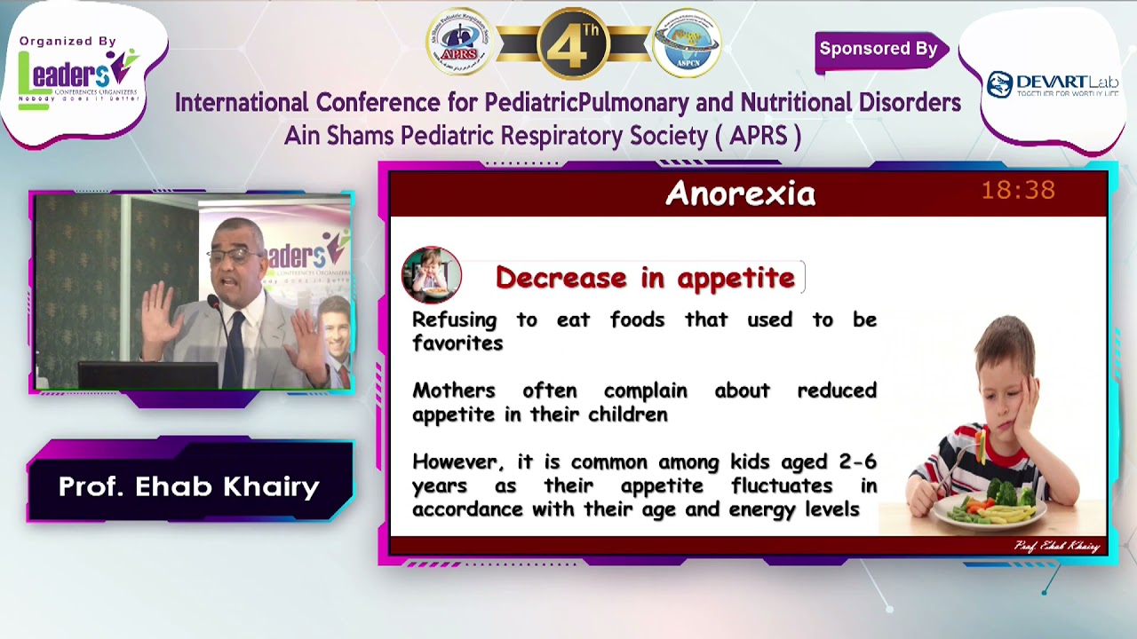 Appetite , The Secret World for a child health  Prof Ehab Khairy