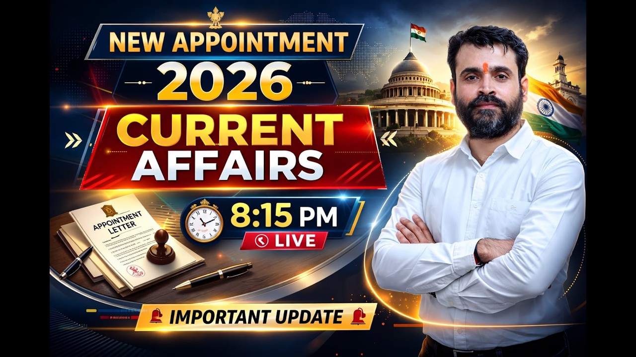 New Appointment 2026 Current Affairs #upsi #gsgk #uphg #uppolice @Ashutosh Pandey GS 🎯