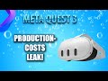 PRODUCTION COST LEAK! That&#39;s why the price of $500 for the Quest 3 is justified... or not?!