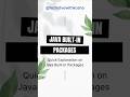 Java Built-in Packages in 45 Secs!Essential Java Guide #java  #learnjava  #javatutorial #codingtips