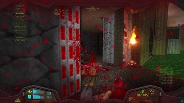 A modern style weapon wheel in classic Doom