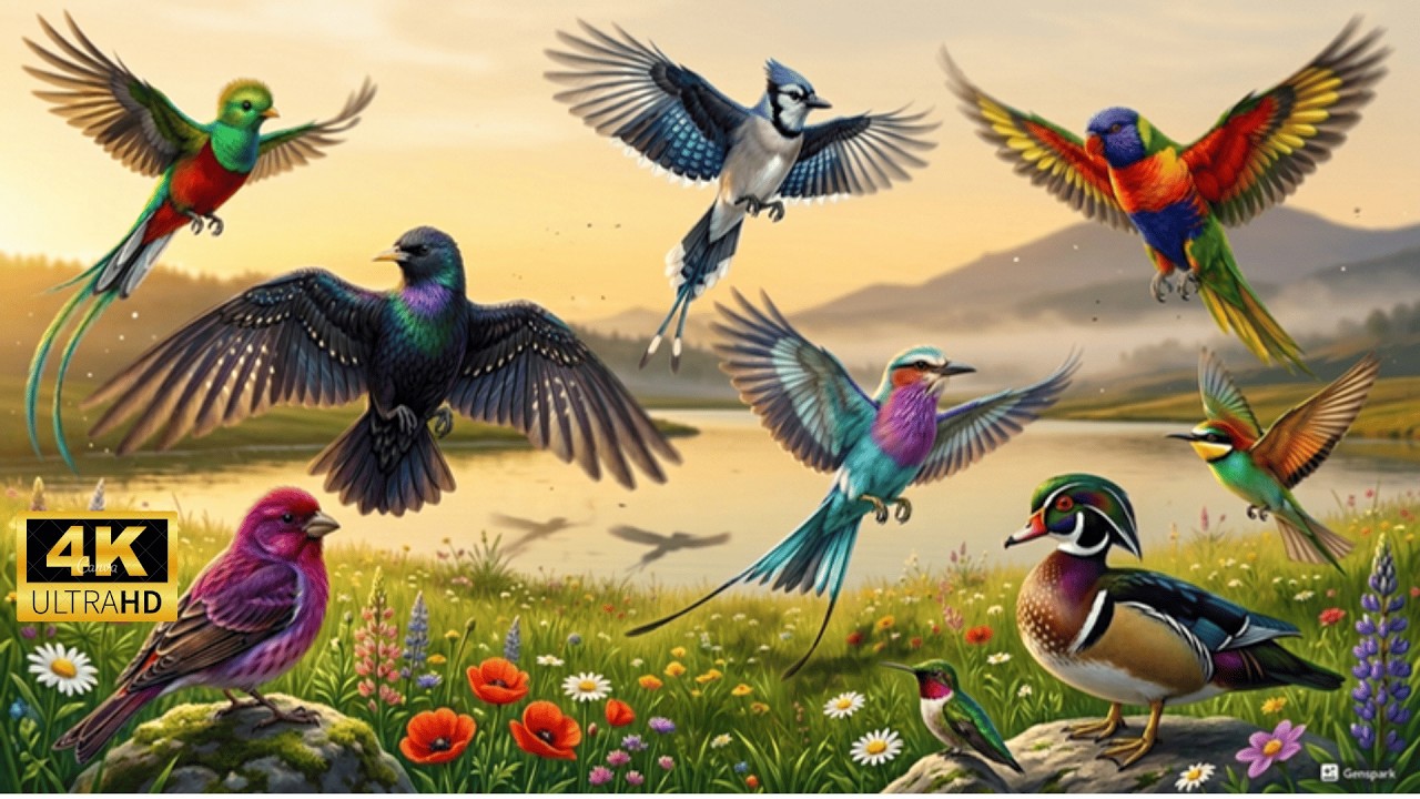 Strange & Beautiful Fantasy Birds ONLY 🐦✨  4K Ultra HD Magical Bird Visuals