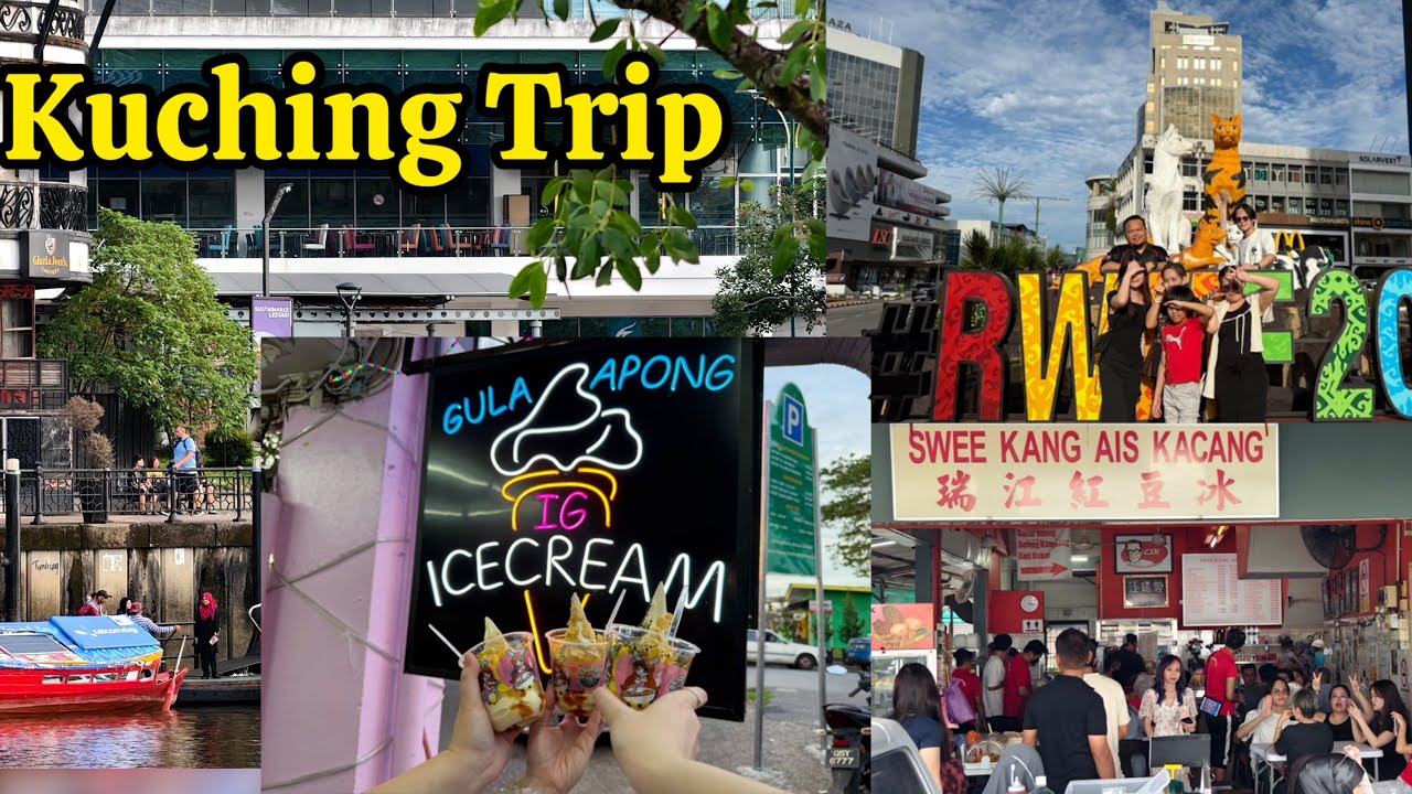 Pertama Kali Buat Anak-Anak Ke Kuching, Sarawak Setelah Sekian Lama Di Perantauan / Food Hunting