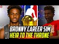 LEBRON "BRONNY" JAMES JR NBA CAREER SIMULATION! THE NEXT KING? NBA 2K20