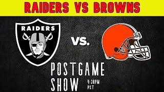 Las Vegas Raiders vs Cleveland Browns Post Game Show - NFL Week 4 - Ep. 268