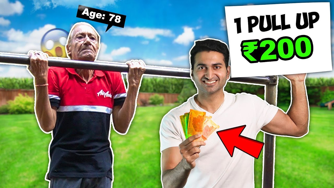 Do ONE Pull-Up WIN ₹200 | Pull-Up Public Challenge